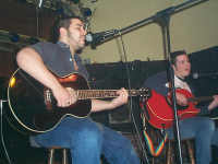 dave edwards & greg lovegrove (the jon edwards collective) performing in 'the spotlight' - 21/3/2001